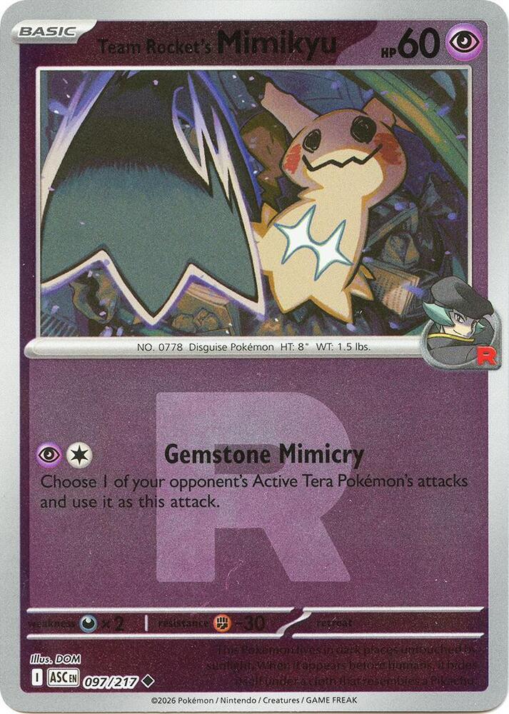 Team Rocket's Mimikyu [Reverse Holo]
